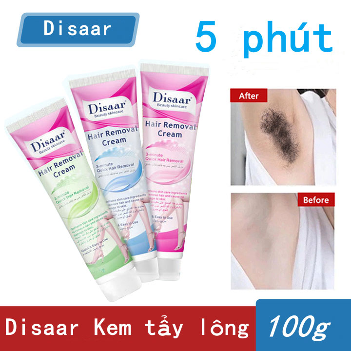 Kem tẩy lông disaar silk fresh 100ml dành cho mọi loại da
