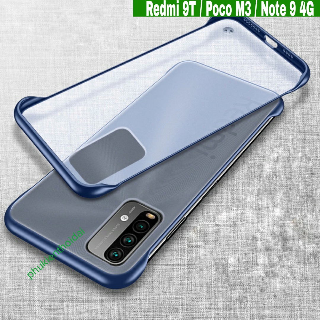 Ốp lưng Redmi 9T / Poco M3 / Note 9 4G FREESHIP Từ 50k nh&aacute;m mờ si&ecirc;u mỏng kh&ocirc;ng bo cạnh