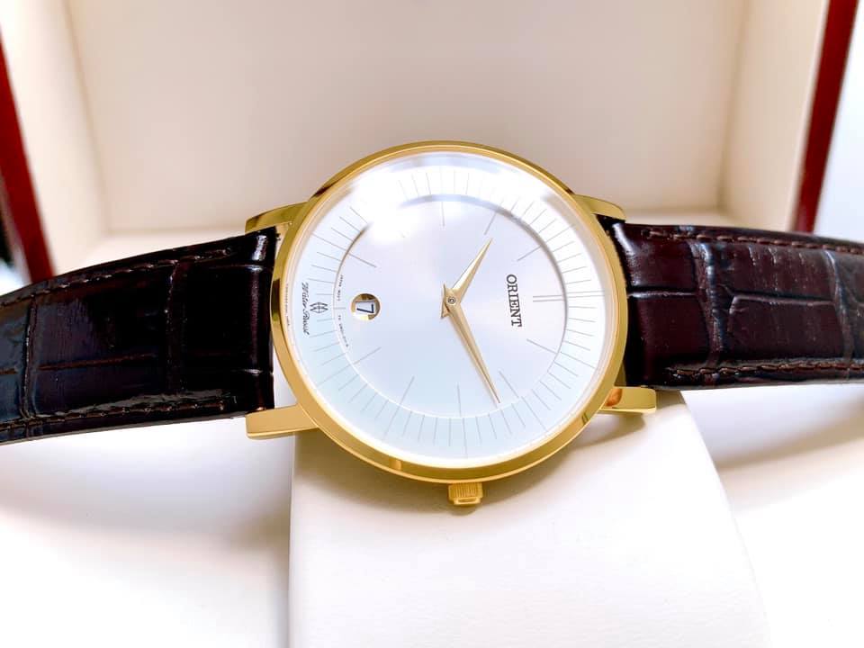 Đồng hồ nam dây da máy pin orient sapphire fgw01008w0