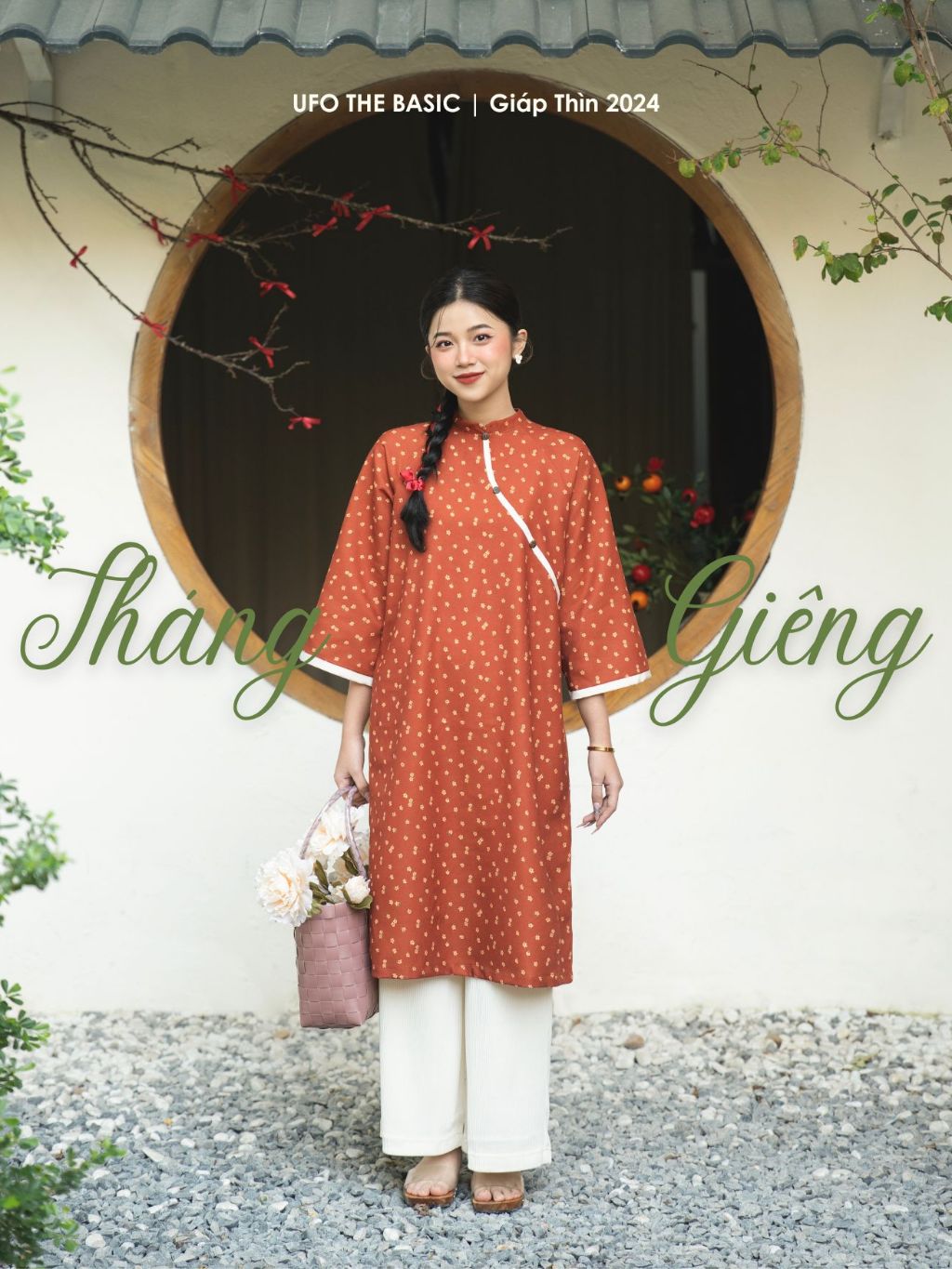 BST áo dài Tháng Giêng - form suông cách tân