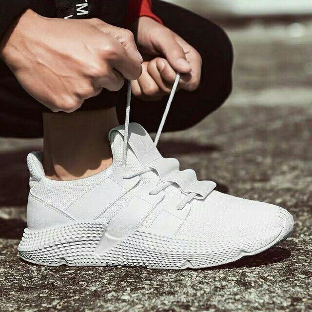 Giày thể thao nam đế bánh mì trắng mới