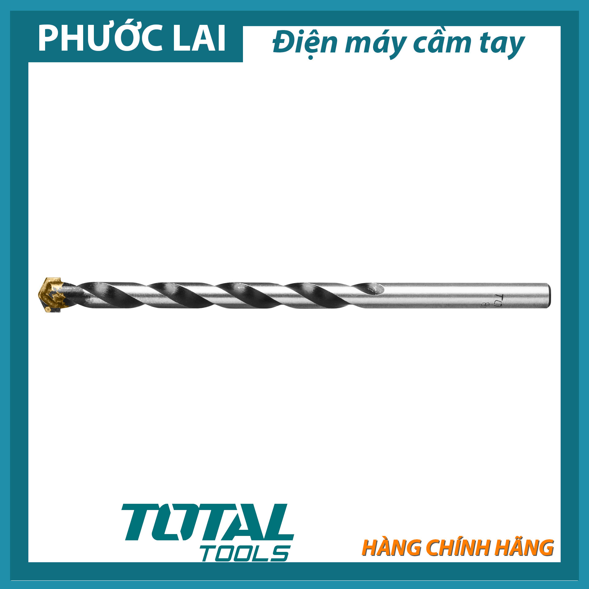 Mũi khoan bê tông trơn 6x100mm total tac210601