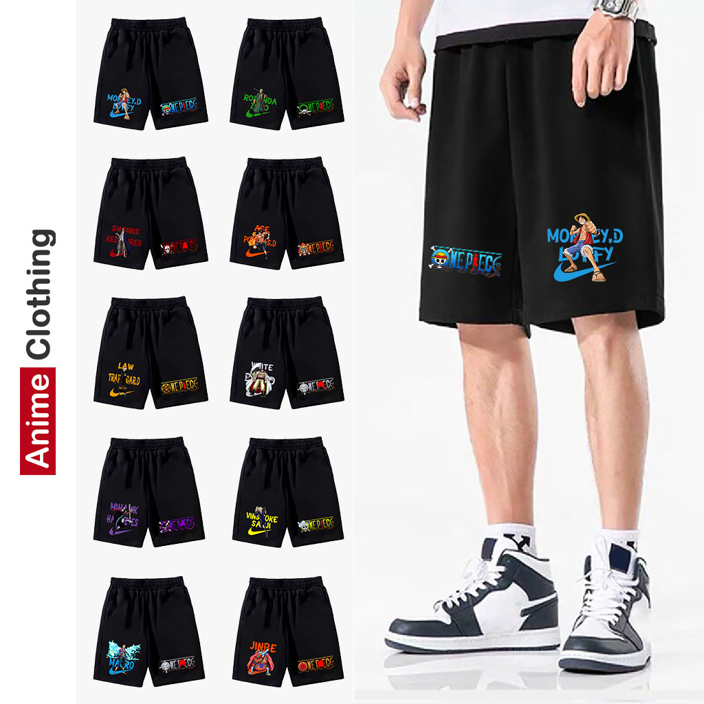 Quần nam nữ unisex anime manga one piece luffy zoro shanks râu trắng law marco jinbe mihawk Quần one piece cotton ANM01