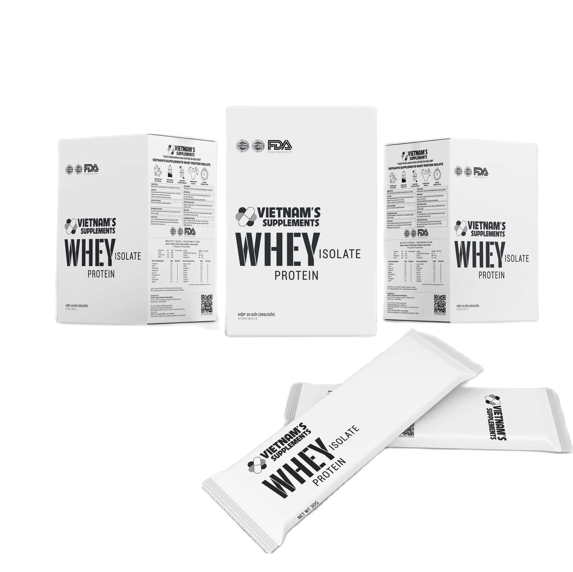 Whey Protein Isolate gói dùng 1 lần tiện dụng