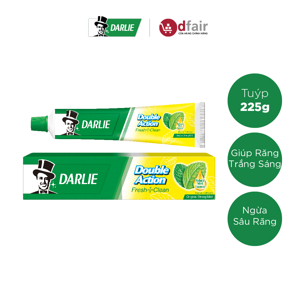 Kem Đánh Răng Darlie Double Action Fresh Clean 225g