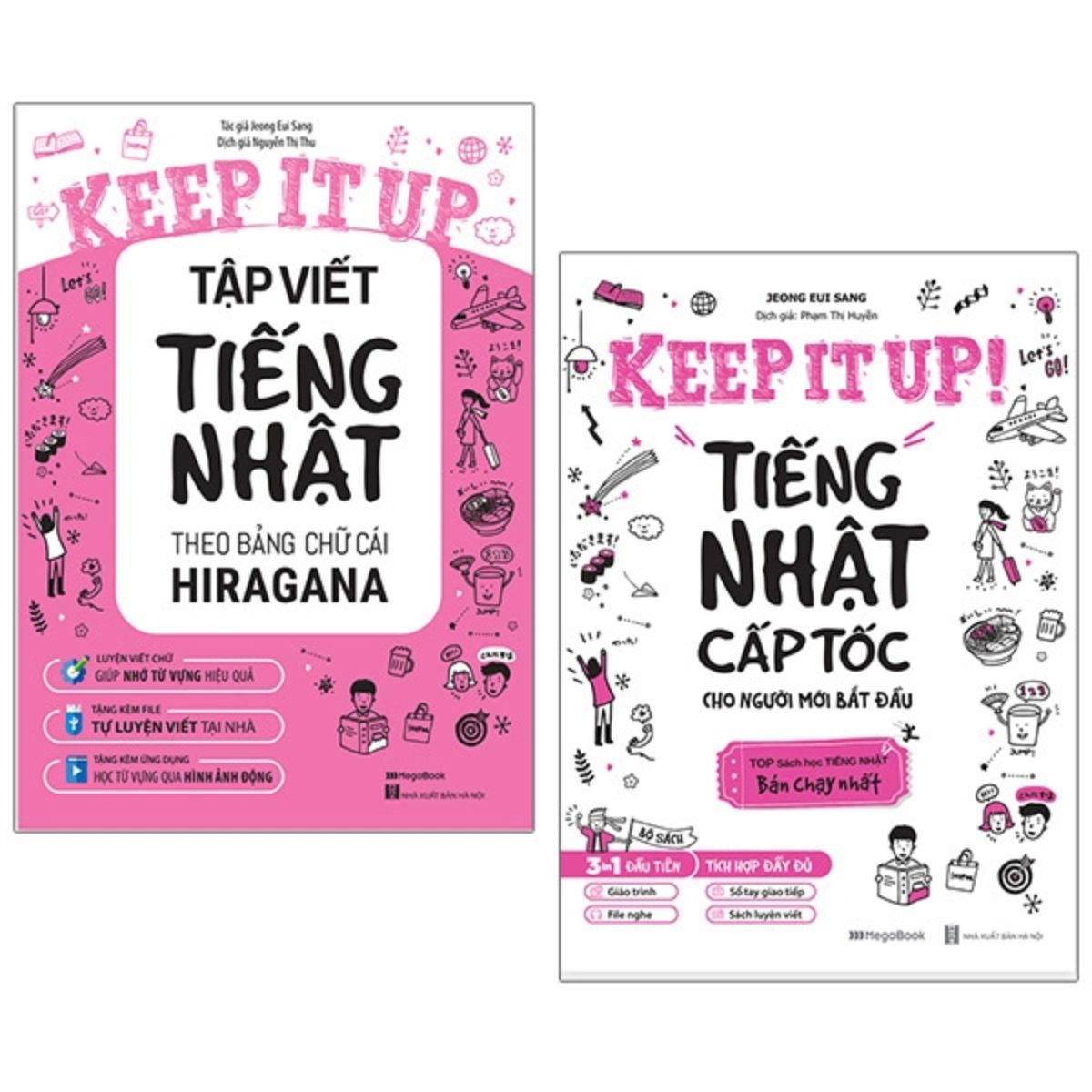 Sách - Bộ Sách Keep It Up - Tiếng Nhật Cấp Tốc Cho Người Mới Bắt Đầu Bộ 2