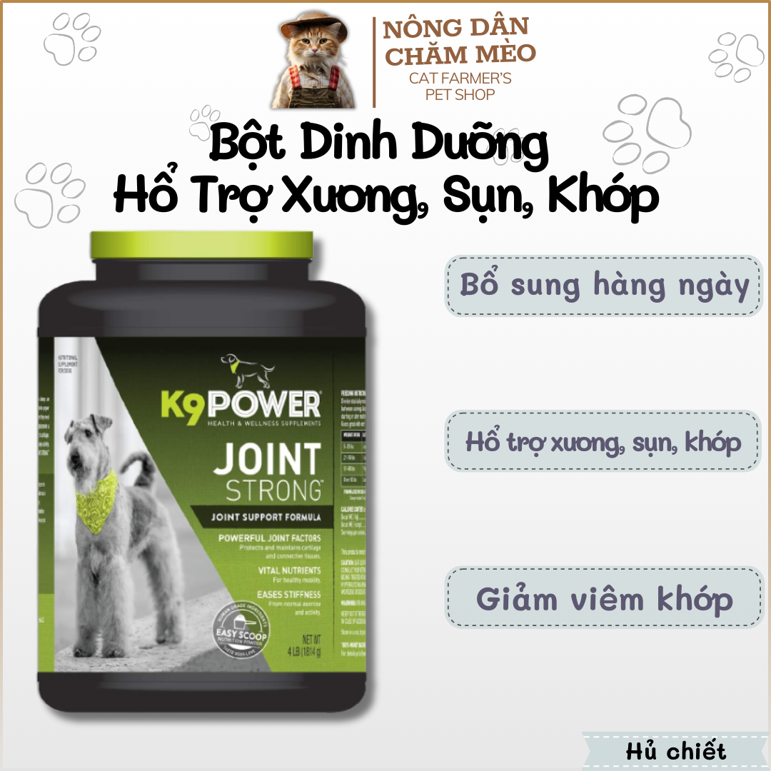 K9 power joint strong hỗ trợ sụn và khớp, giảm viêm khớp cho chó