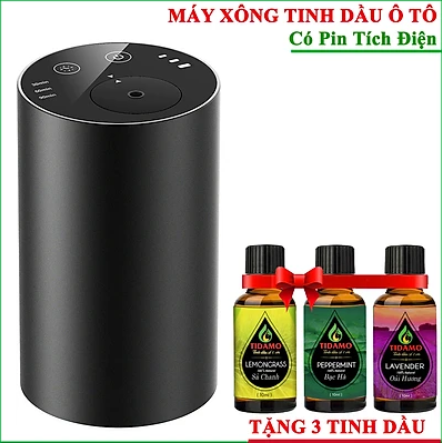 Máy Xông Tinh Dầu Có Pin Tích Điện, Vỏ Kim Loại Nguyên Khối, Nút Cảm Ứng, Kèm Tinh Dầu (Tùy Chọn) - Máy Khuếch Tán Tinh Dầu Trực Tiếp Chuyên Dụng Cho Xe ô tô và Gia Đình