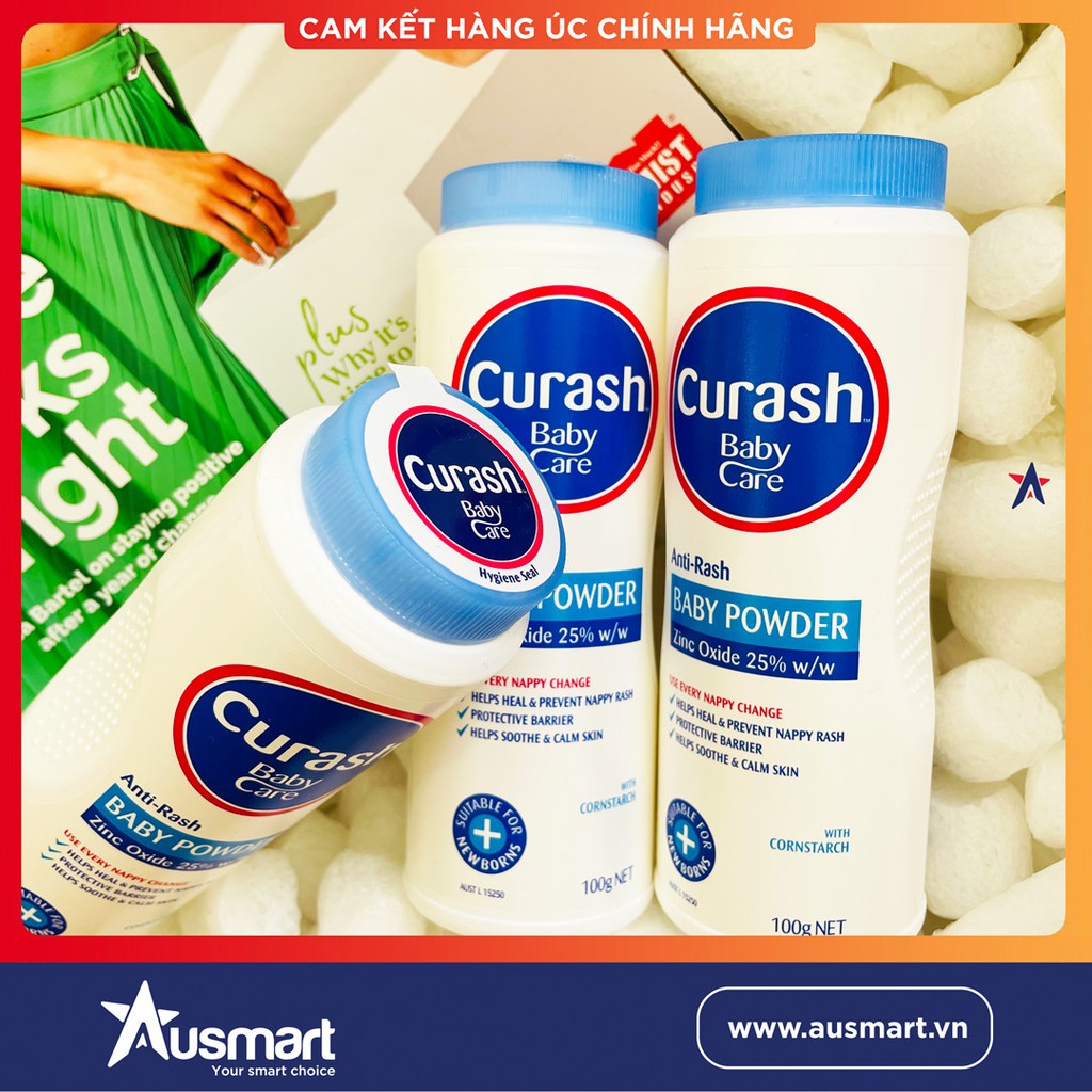 Phấn chống hăm cho bé Curash Babycare Anti-Rash Baby Powder 100g