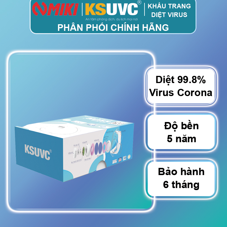 Khẩu trang trong suốt diệt virus 2 chiều dành cho người lớn - bảo hành 6 tháng - sử dụng pin sạc