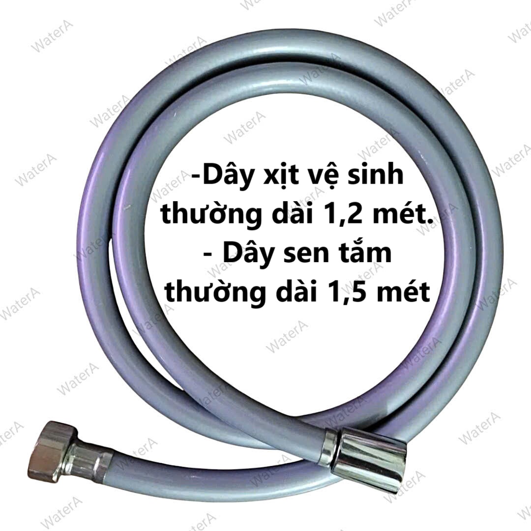 [Q.Tân Bình] Dây sen tắm  dây xịt vệ sinh nhựa xám 1.2m; 1,5m