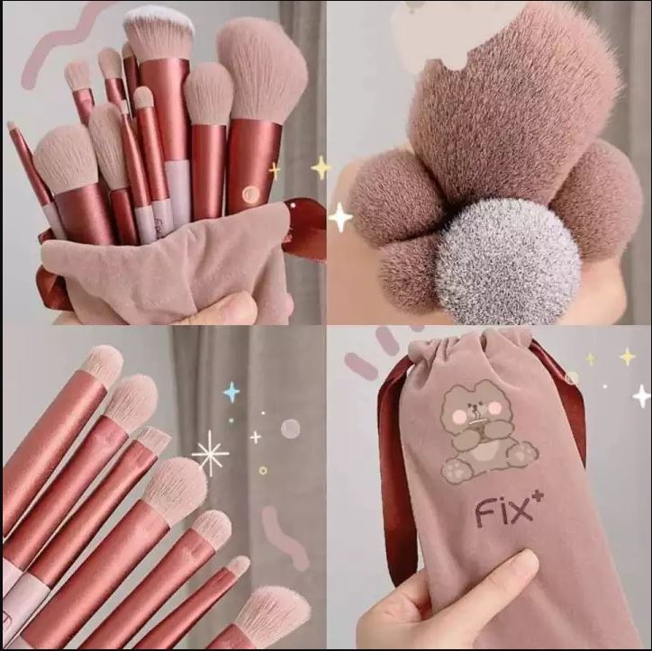 Bộ cọ trang điểm fix 13, và fix 8 bộ cọ trang điểm chi tiết siêu hot nhỏ gọn túi xinh