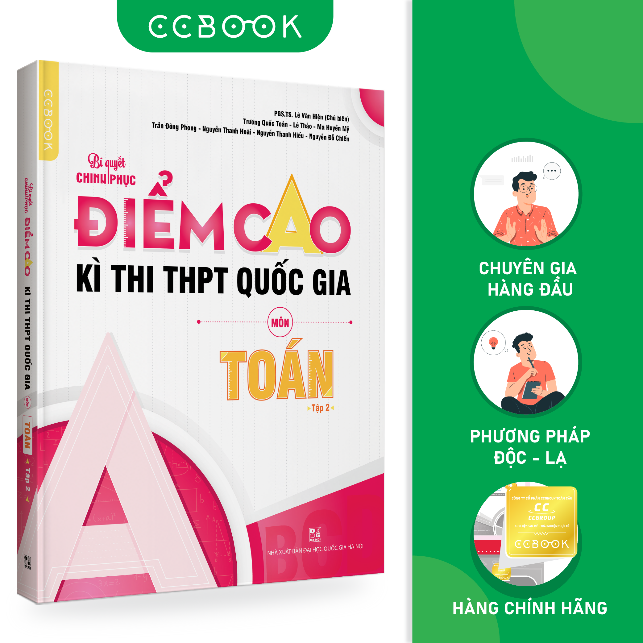 Sách - Bí quyết chinh phục điểm cao kì thi THPT quốc gia môn Toán Tập 2 - Ôn luyện thi đại học - Chính hãng Ccbook
