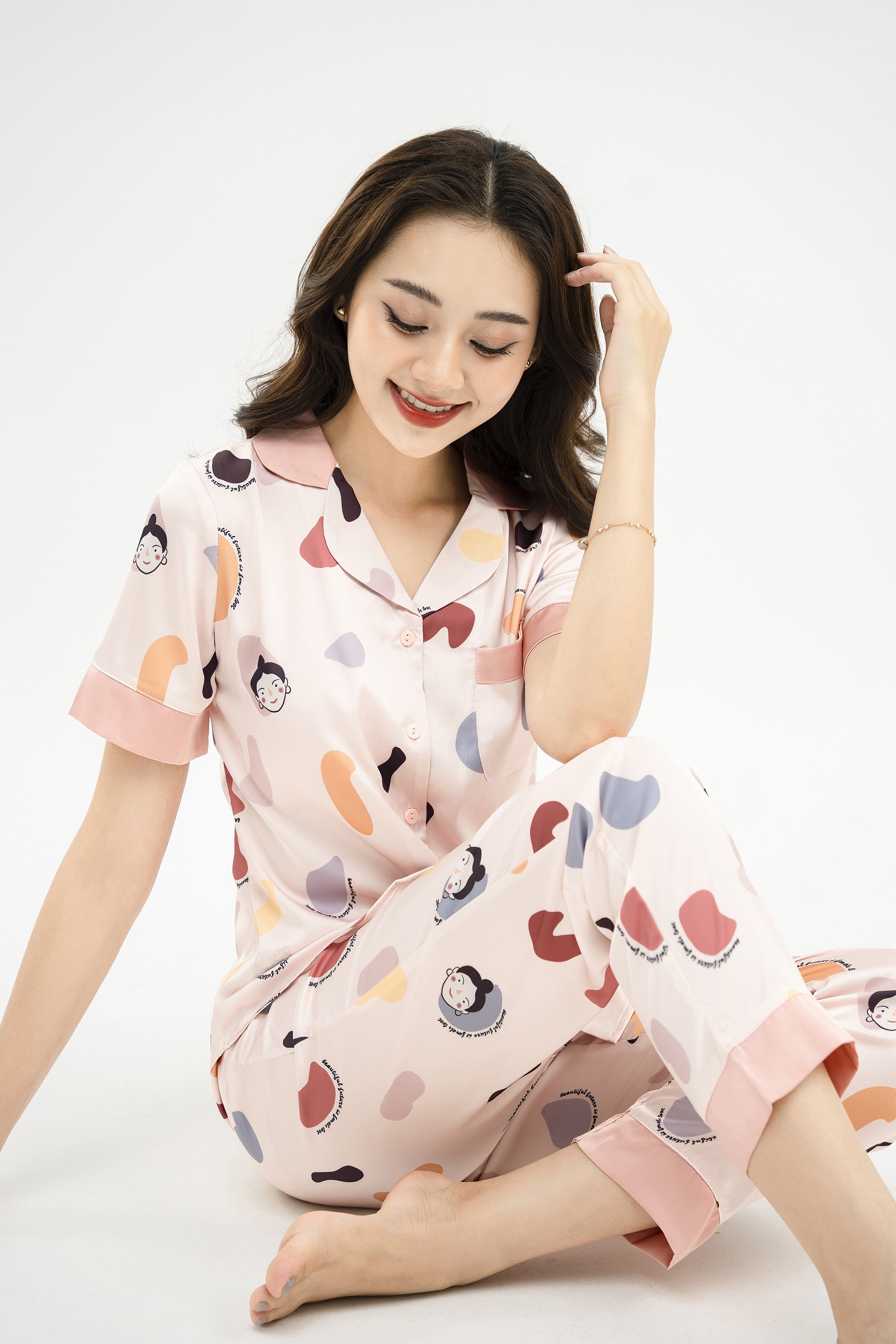 Đồ bộ ngủ pijama nữ vadesi dài cộc lụa cao cấp nhiều màu mặc nhà đẹp sau sinh đẹp thấm hút thoáng mát