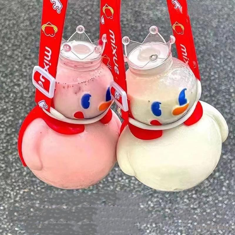 Bình nước người tuyết mixue siêu cute