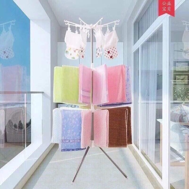 Cây phơi đồ inox đa năng dáng tròn cho trẻ sơ sinh