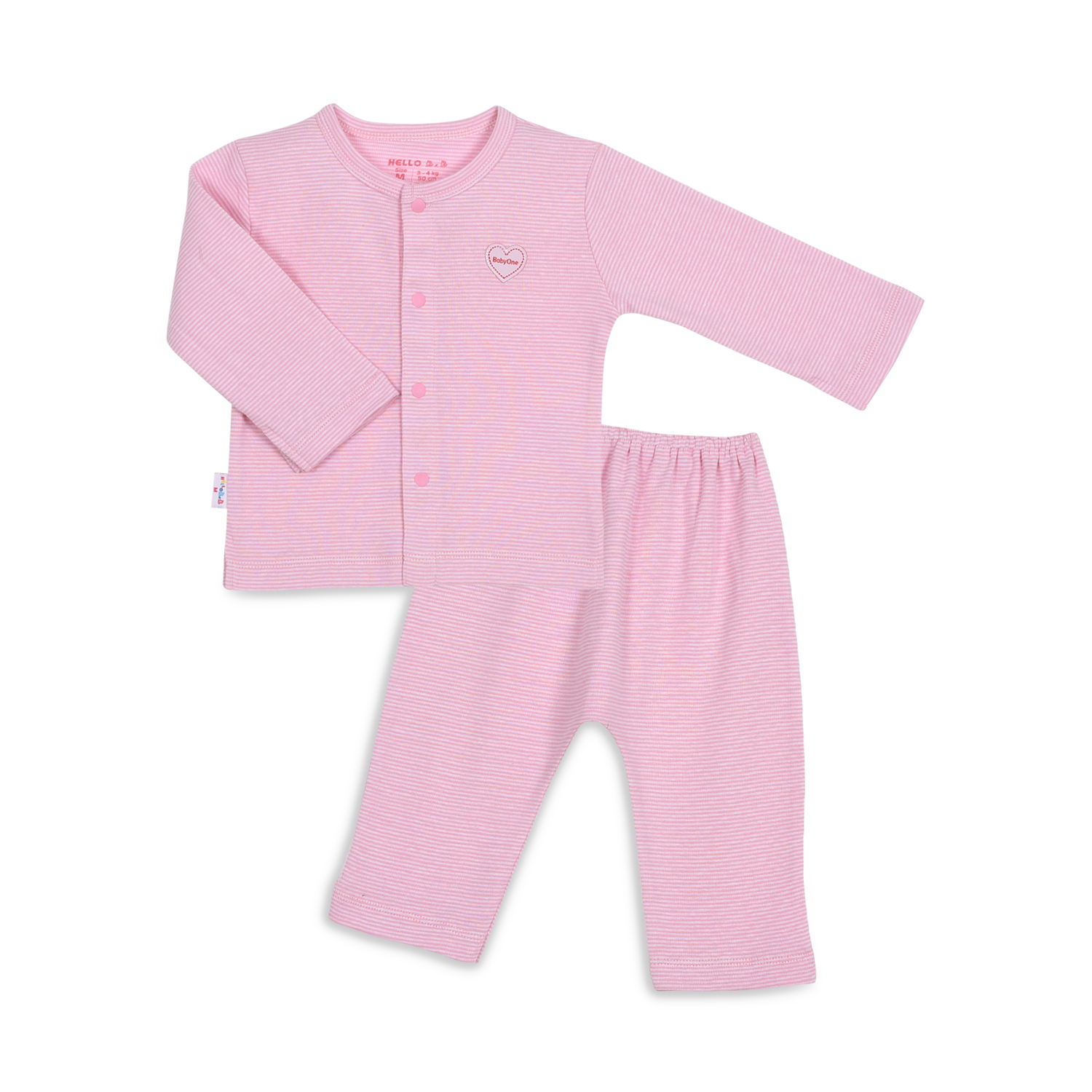 Bộ sơ sinh sọc 1235- hello bb