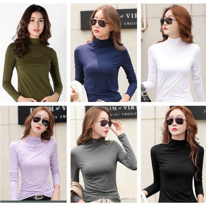 Áo giữ nhiệt đủ màu mặc bao ấm bao xinh phối đồ siêu đẹp nhé