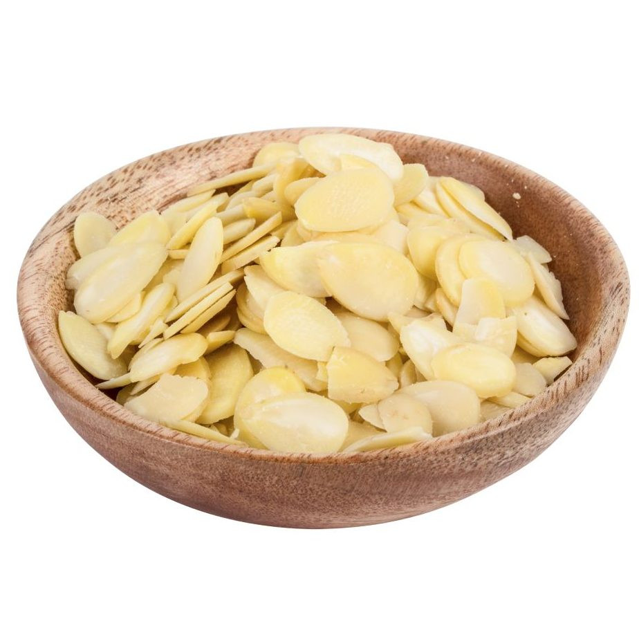 Hạnh nhân cắt lát sống