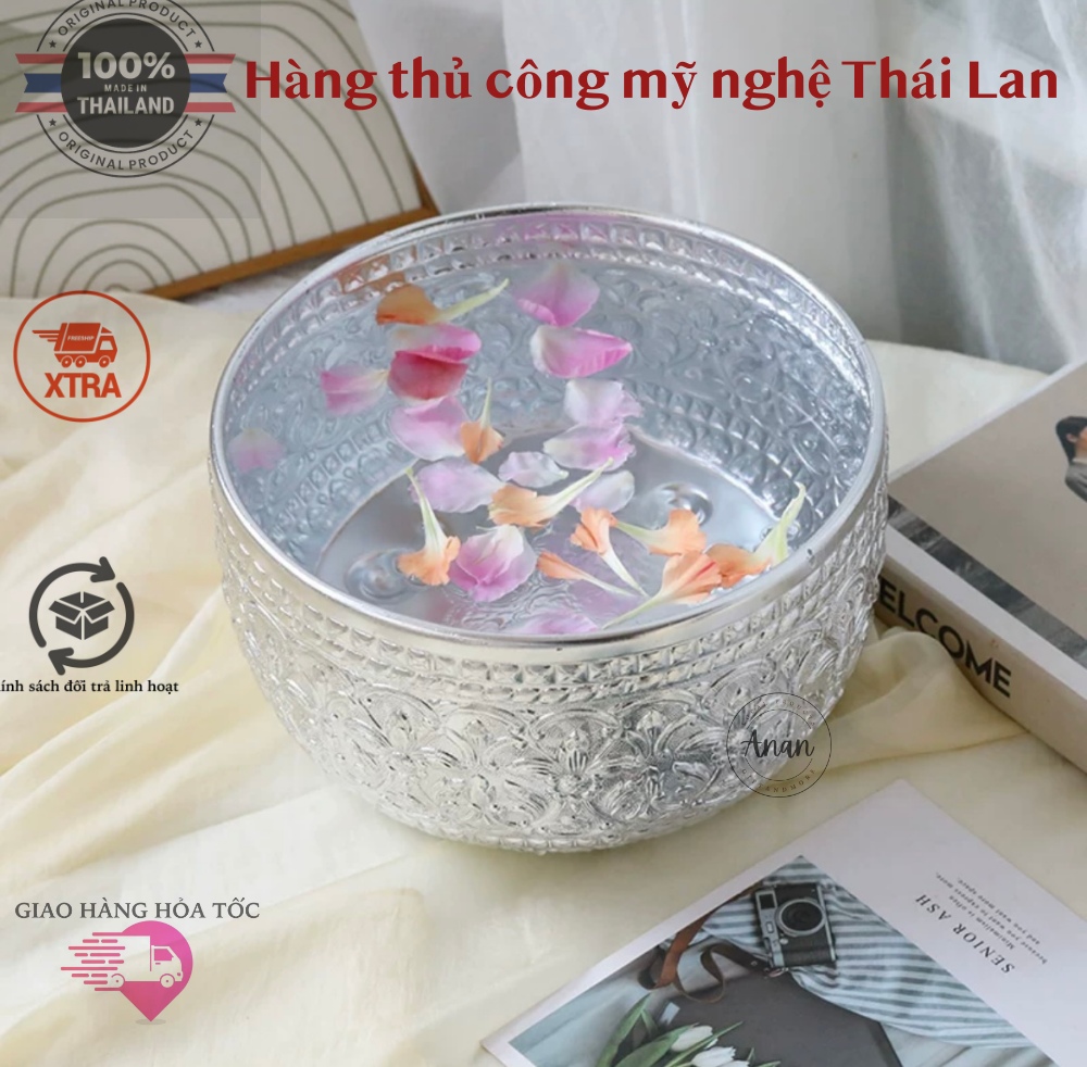 Tô thố nhôm mạ bạc truyền thống Thái Lan