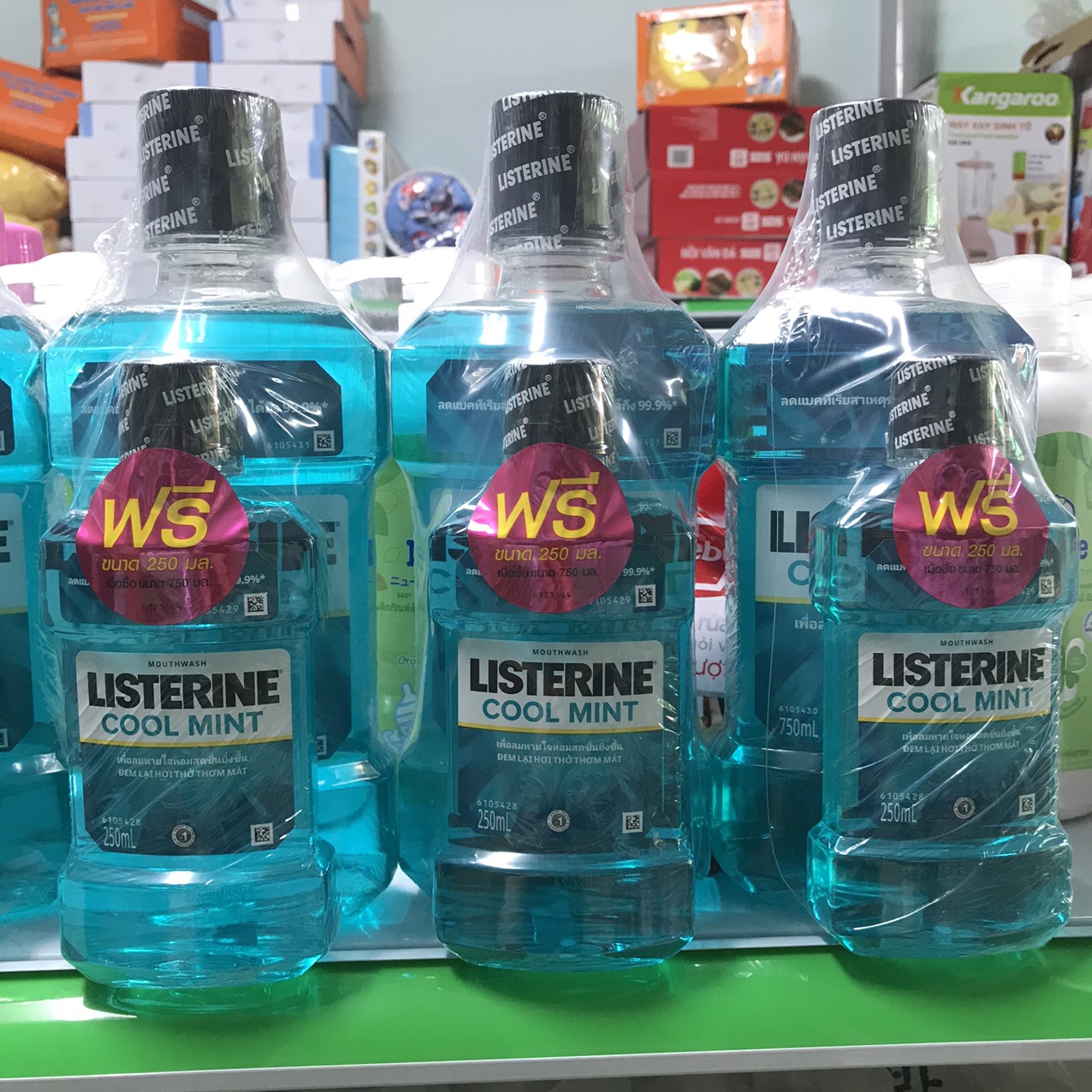 HOÀN TIỀN 15% - Nước súc miệng Listerine Thái Lan