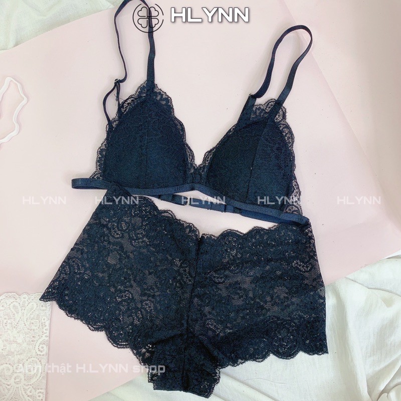 Set đồ lót bralette ren mút liền có bán lẻ áo m112