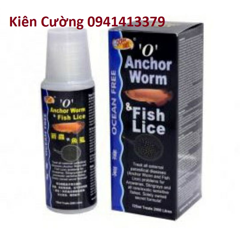 Trùng mỏ neo, rận nước, sán trên mang, ký sinh trùng Ocean Free diệt lăng quăng cho hồ cá