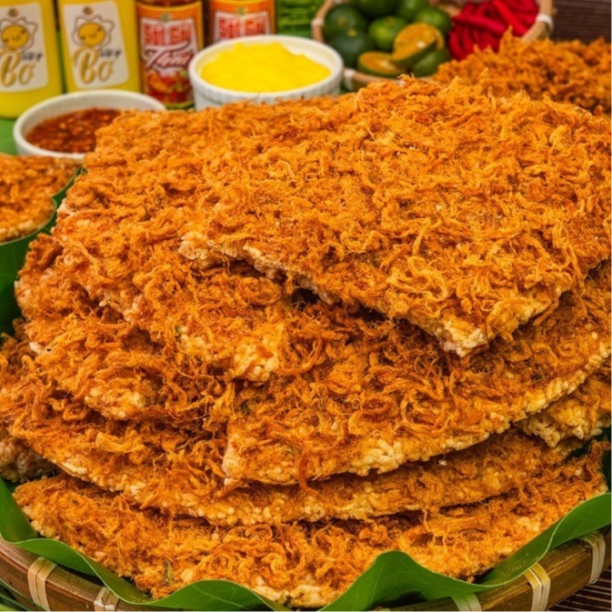 Cơm cháy chà bông (nếp giòn rụm- hút chân không- đáy nồi)