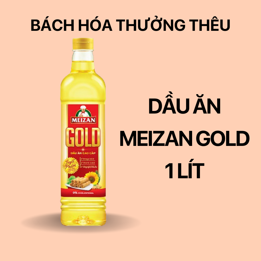 Dầu ăn meizan gold chai 1 lít