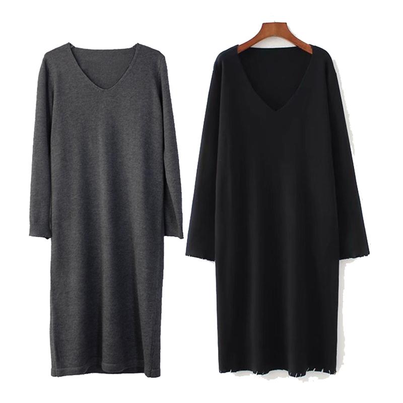 Váy len tăm cổ tim dáng xuông SSV2046-VAY14