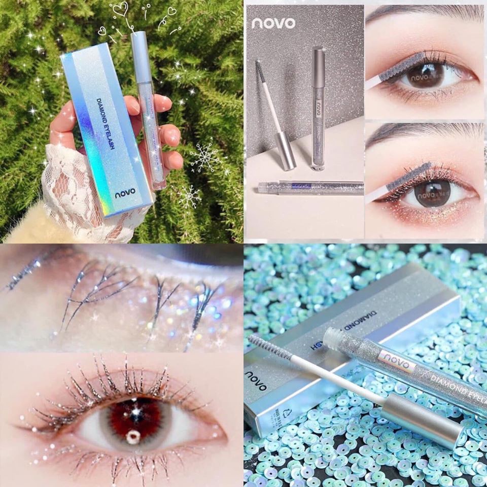 Mascara nhũ kim tuyến Novo tạo nhũ lấp lánh cho mắt