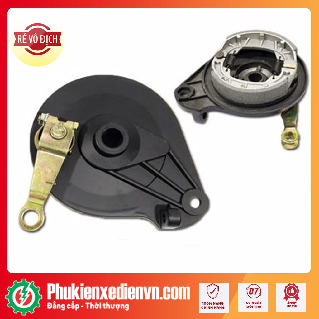 Bát phanh sau xe điện xmen | vespa đã có sẵn má phanh