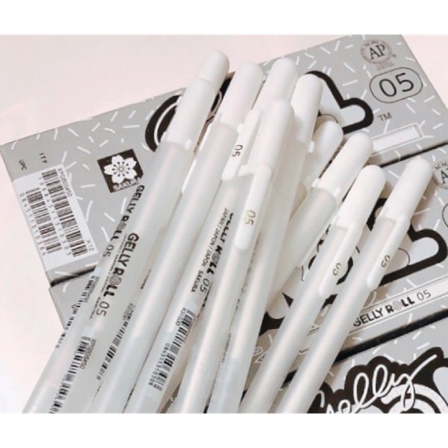 BÚT GEL TRẮNG SAKURA ROLL 25k/chiếc