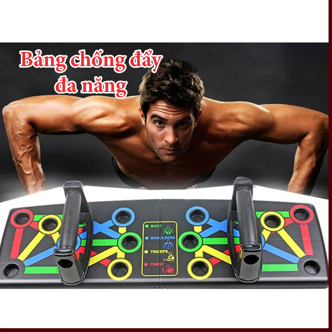 Bảng chống đẩy đa năng 12 trong 1, dụng cụ hít đất đa năng tập tại nhà