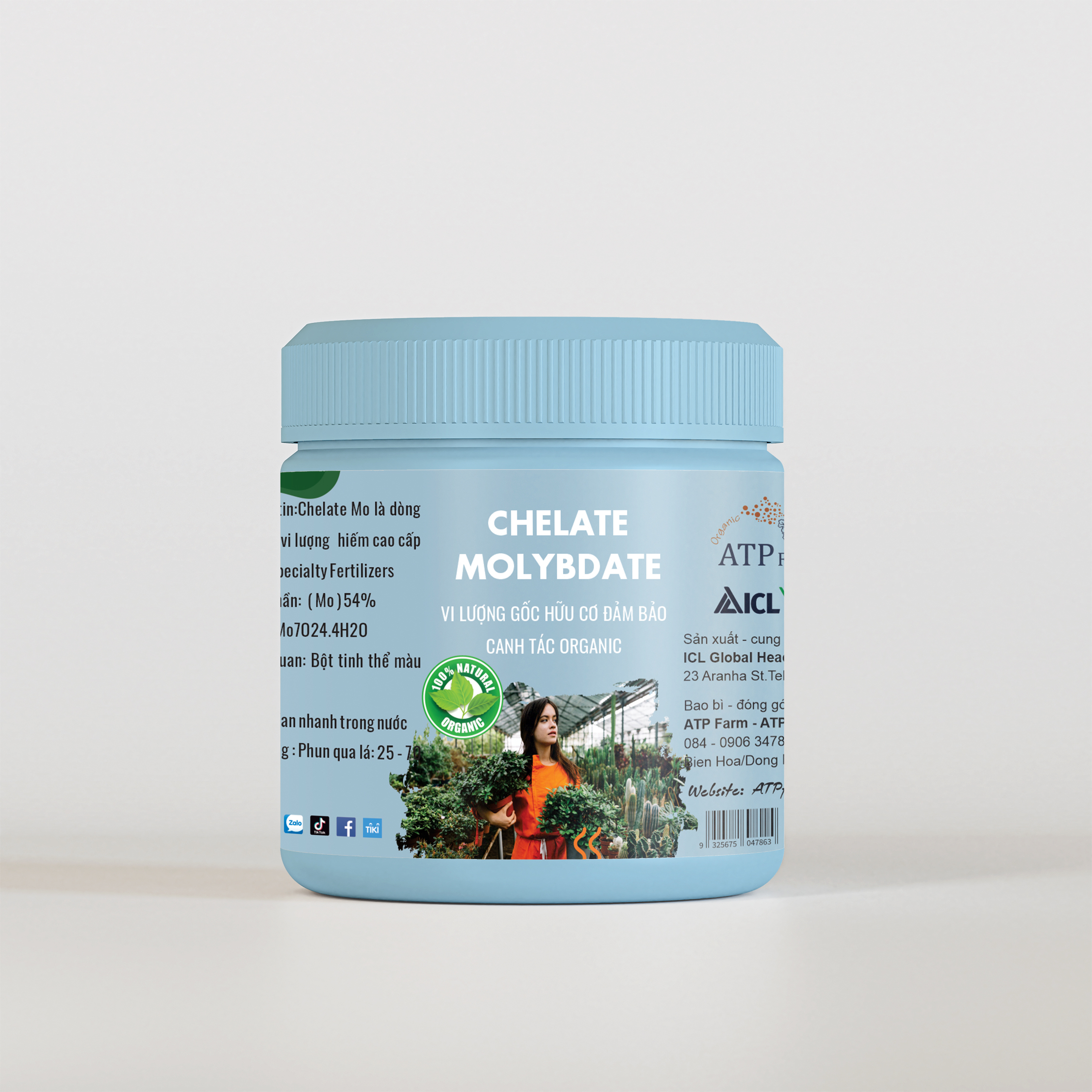 Atp farm - chính hãng: vi lượng molypden chelate icl-israel - 50g