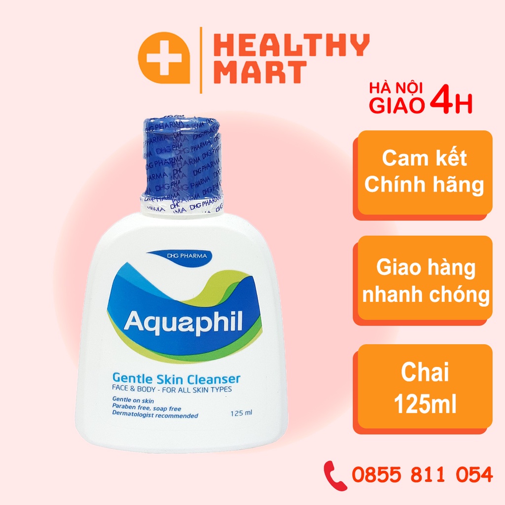 Sữa rửa mặt aquaphil 125ml - làm sạch da
