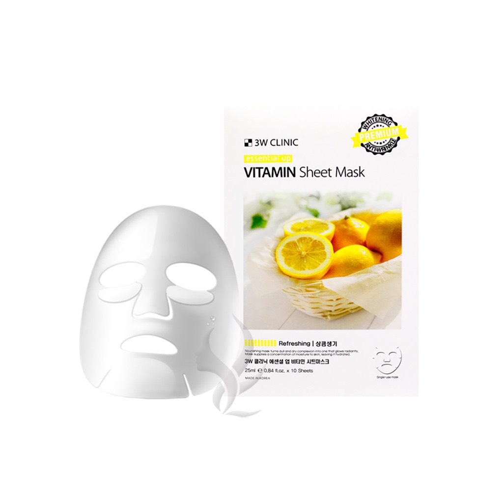 Mặt nạ vitamin dưỡng trắng da 3w clinic 24ml
