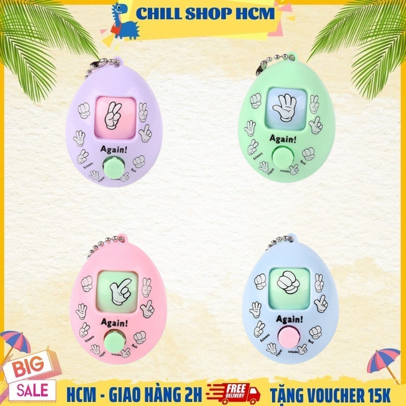 Móc Khóa Đồ Chơi Trứng Oẳn Tù Xì quà tặng cho bé