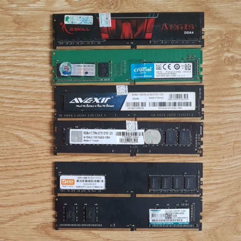 Ram pc ddr4 dung lượng 4 gb, 8gb bus ram ngẫu nhiên 2133, 2400 chính hãng, giá rẻ, bảo hành 2 tháng