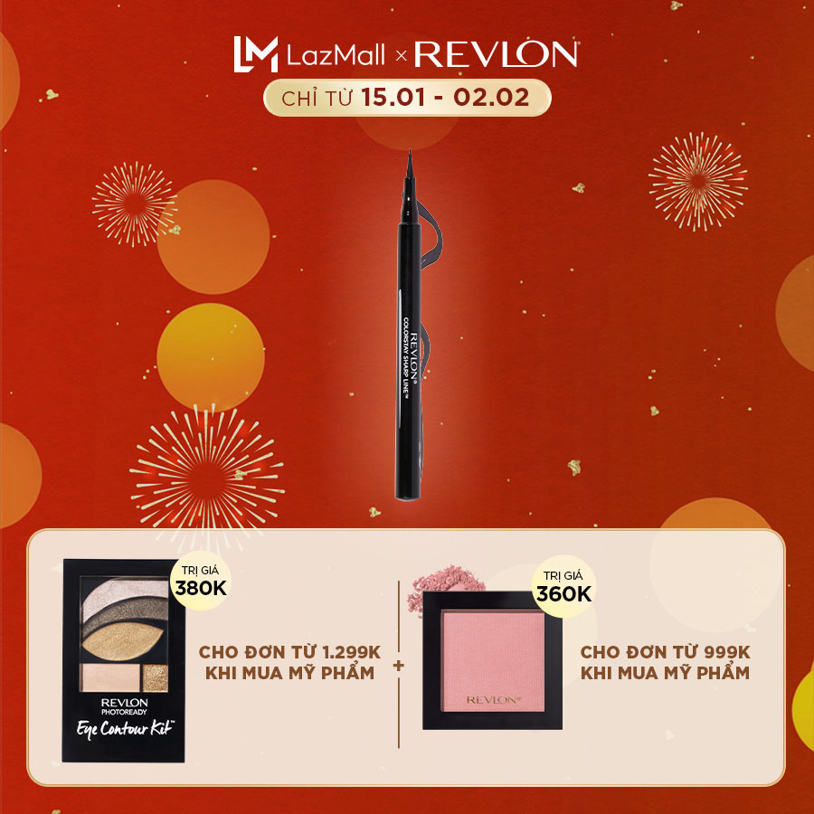 Bút kẻ mắt nước revlon liquid eye pen - 001 đen 1.6g