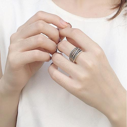 Nhẫn Bạc Thái S925 Đeo Ngón Cái N-1693