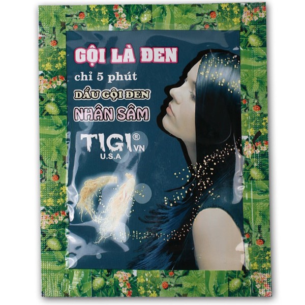 Dầu gội đen nhân sâm tigi 23ml- gội là đen