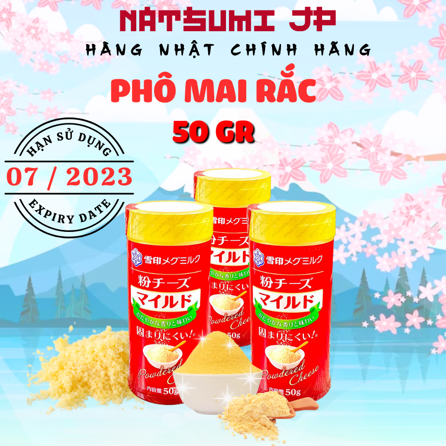 Phô mai rắc Meg nội địa Nhật 50g cho bé ăn dặm