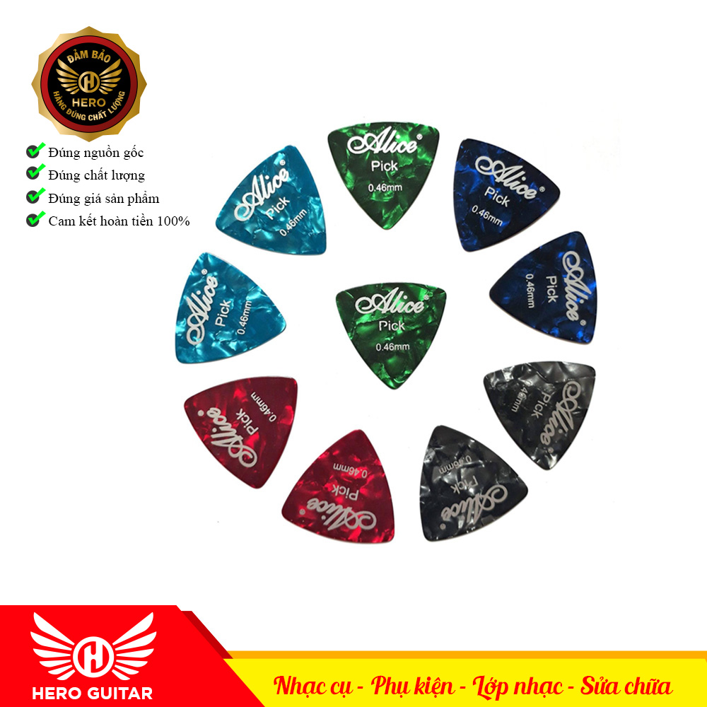 Pick gảy đàn Alice - Móng gảy đàn Guitar, Ukulele hãng Alice