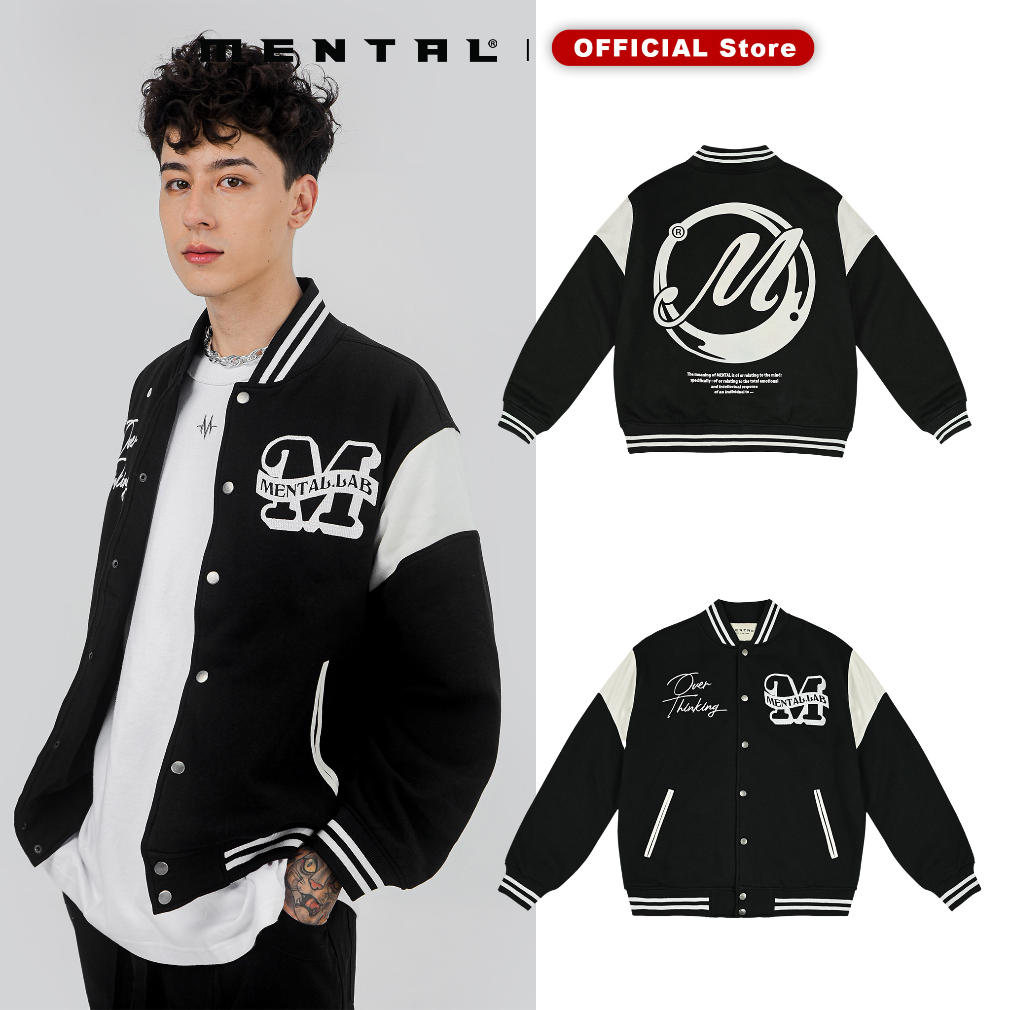 Áo bomber mental® ball varsity jacket