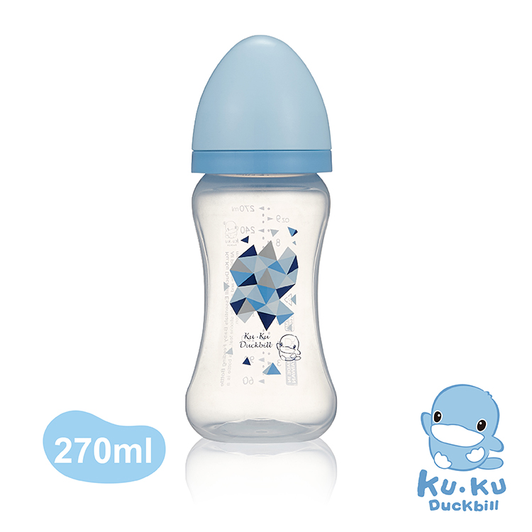 Bình sữa cổ rộng nhựa PP KUKU KU5931 - 270ml