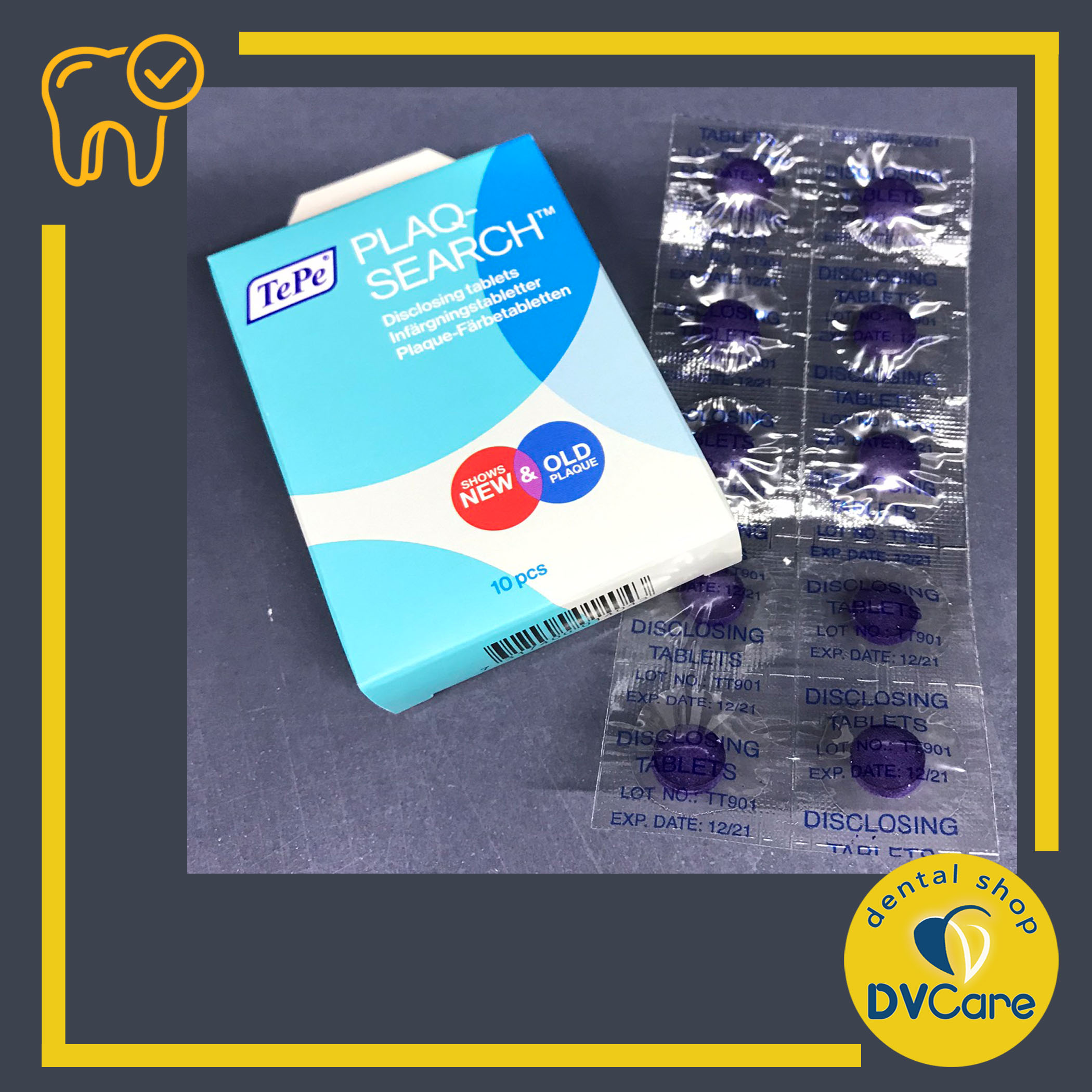 CHẤT KIỂM SOÁT MẢNG BÁM RĂNG TEPE PLAQSEARCH Hộp 10 viên [dvcareshop]
