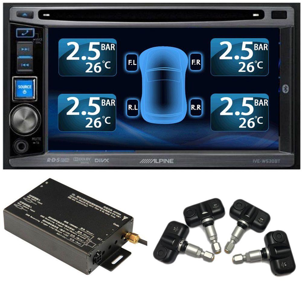 [Miễn phí lắp đặt] Cảm biến áp suất lốp hiển thị lên DVD Android xe hơi (Van trong)