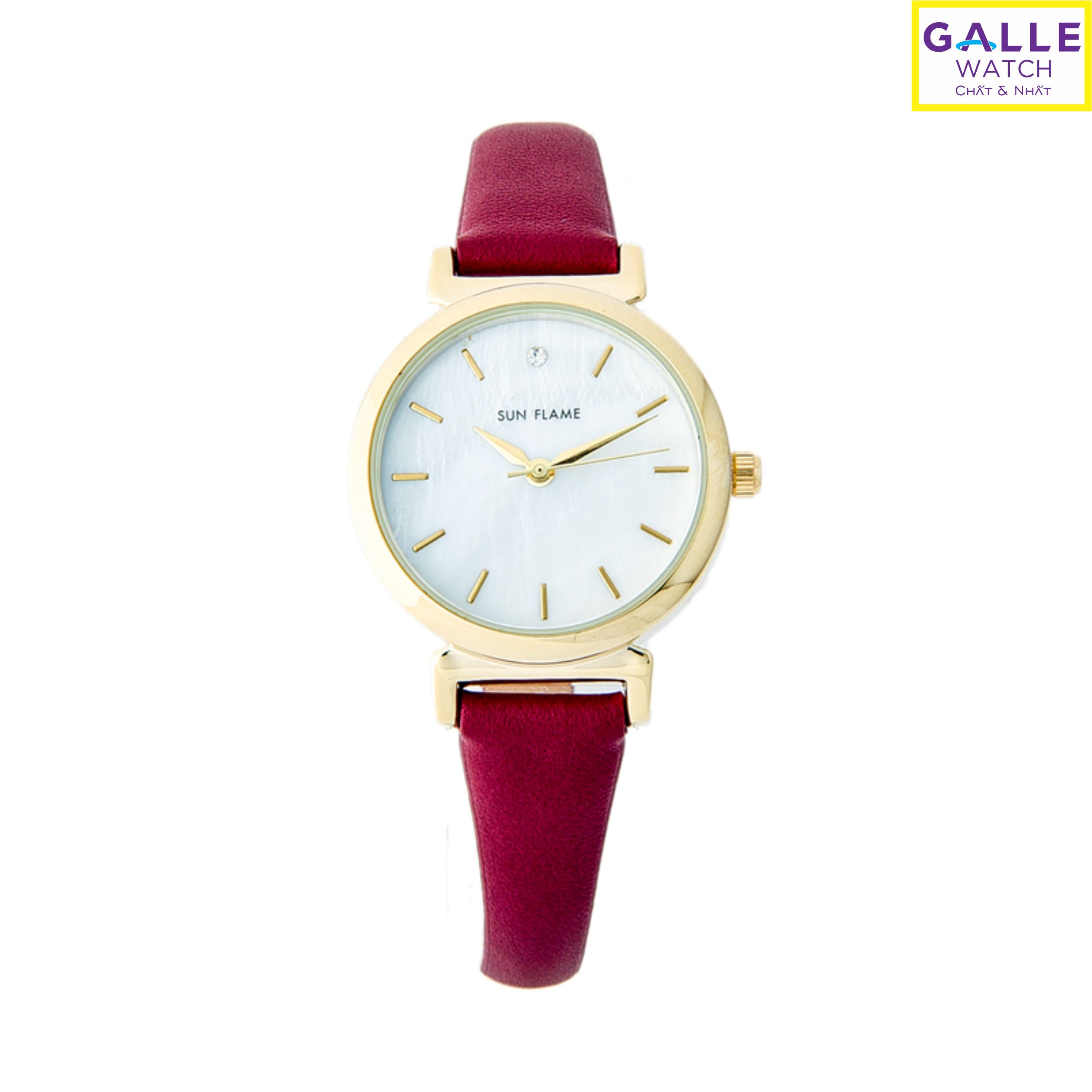 Đồng hồ nữ thời trang Galle Watch chính hãng Sunflame MJL-B11-RE -Thẻ bảo hành chính hãng, Kính cứng, Chống nước
