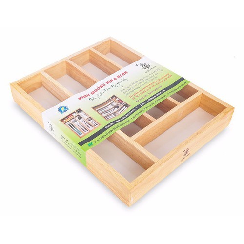 Khay muỗng nĩa 6 ngăn | Gỗ Đức Thành 23031
